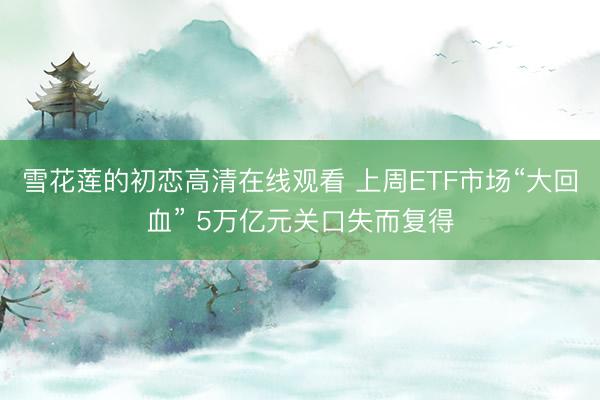 雪花莲的初恋高清在线观看 上周ETF市场“大回血” 5万亿元关口失而复得