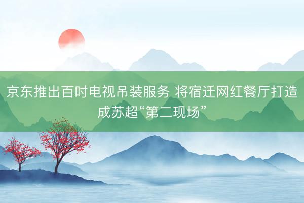 京东推出百吋电视吊装服务 将宿迁网红餐厅打造成苏超“第二现场”