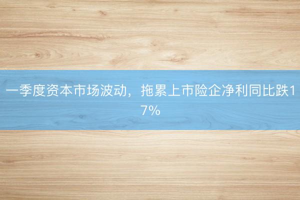 一季度资本市场波动，拖累上市险企净利同比跌17%
