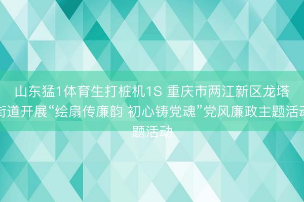 山东猛1体育生打桩机1S 重庆市两江新区龙塔街道开展“绘扇传廉韵 初心铸党魂”党风廉政主题活动