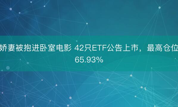 娇妻被抱进卧室电影 42只ETF公告上市，最高仓位65.93%
